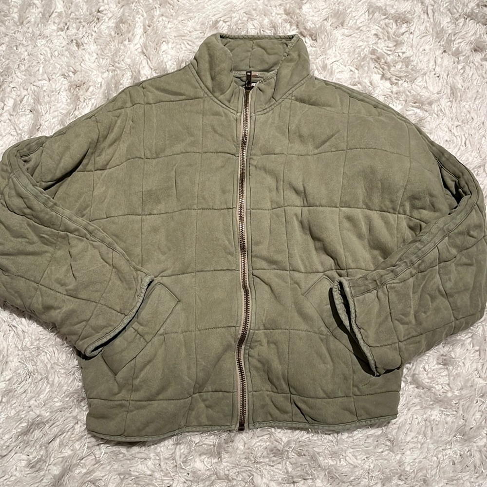 Free People Dolman Quilted Knit Jacket